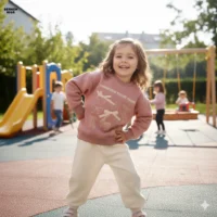 بلوز دورس دخترانه شیک و فانتزی صورتی مدل پاپیونی