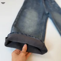 شلوار لی زمستانی ضخیم بچه گانه مدل واید و راحت