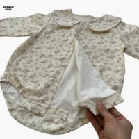 بادی گل گلی دخترانه نوزادی