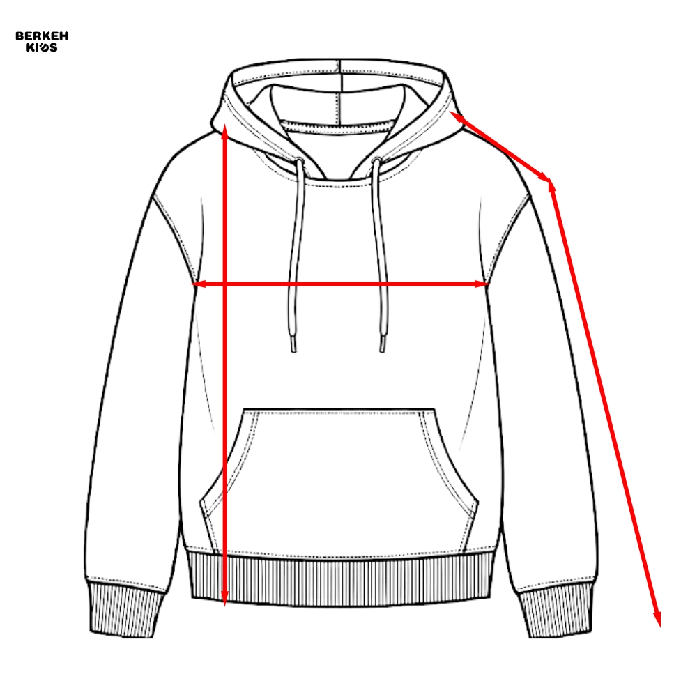 راهنمای سایز هودی بچگانه پسرانه و دخترانه
