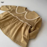 استایل اسپرت و مجلسی دخترانه با کت کتان بچگانه حارجی و شیک
