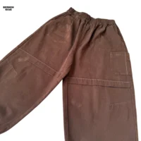 شلوار کتان مخمل پسرانه مدل دمپا استاپر دار بسیار شیک