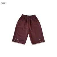 استایل شیک و به روز دخترانه با شلوار بگ زرشکی