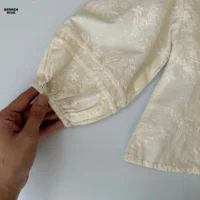 شومیز دخترانه طرح دار خامه دوزی شیک و جدید