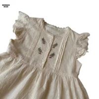 پیراهن کلوش دخترانه خامه دوزی شده شیک مناسب مهمانی های دوستانه