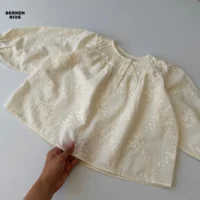شومیز مجلسی بچگانه دخترانه آستین بلند مدل کلوش وارداتی