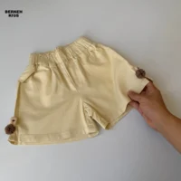 شورتک بچه گانه دخترانه کتان تابستانی طرح خرگوش بانی