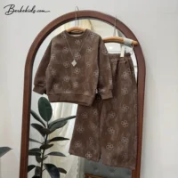 ست بلوز و شلوار دخترانه ۵ تا ۱۰ سال طرح گل