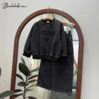 استایل پاییزه پسرانه با دورس و شلوار بگ