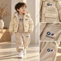 کاپشن کلاهدار همراه بلوز و شلوار پسرانه وارداتی