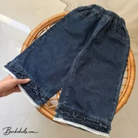 شلوار لی فول بگ دخترانه بچگانه مدل جدید