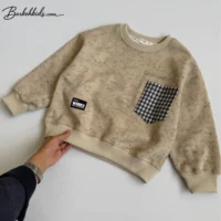 دورس پسرانه بچگانه اسپرت وارداتی مدل جیب چهارخانه