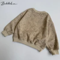 نمای پشت دورس پسرانه بچگانه کرم نسکافه‌ای